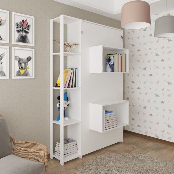 Encontraproduto.com.br - Cama Infantil/juvenil Articulada Com Nicho Arizona Branco