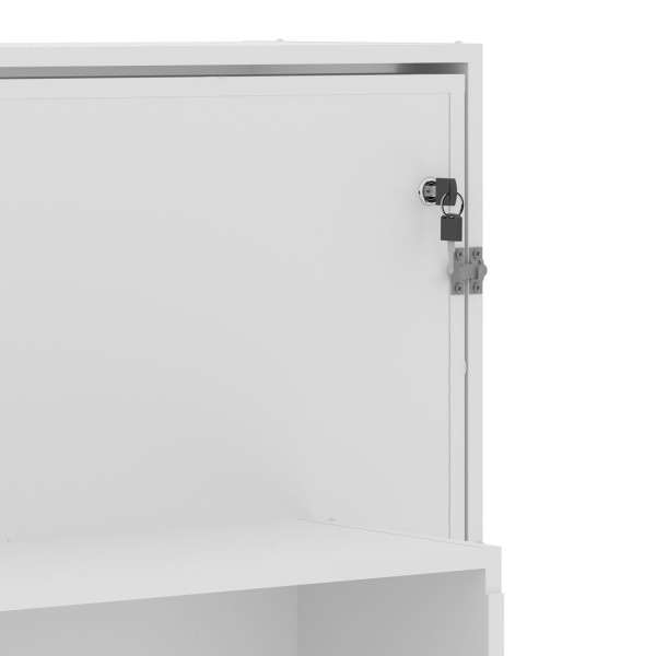 Encontraproduto.com.br - Cama Infantil/juvenil Articulada Com Nicho Arizona Branco