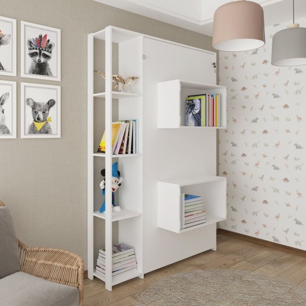 Encontraproduto.com.br - Cama Infantil/juvenil Articulada Com Nicho Arizona Branco