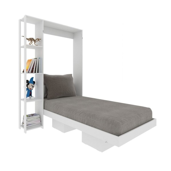 Encontraproduto.com.br - Cama Infantil/juvenil Articulada Com Nicho Arizona Branco