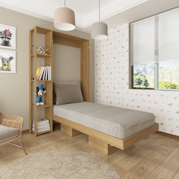 Encontraproduto.com.br - Cama Infantil/juvenil Articulada Com Nicho Arizona Amendoa