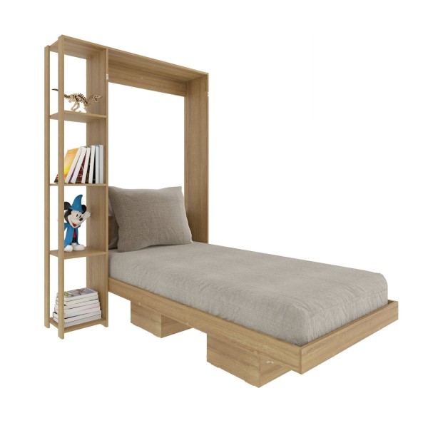 Encontraproduto.com.br - Cama Infantil/juvenil Articulada Com Nicho Arizona Amendoa