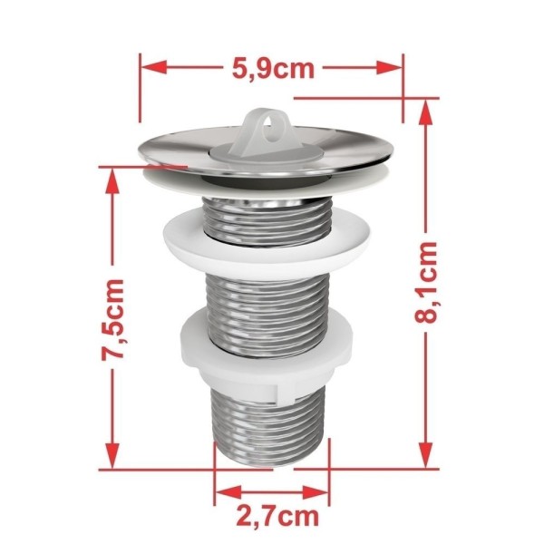 Encontraproduto.com.br - Kit Cuba Aq33 Volcano Com Torneira C50 E Válvula Abs Com Sifão E Flexível Cinza