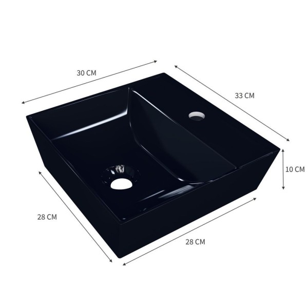 Encontraproduto.com.br - Kit Cuba Aq33 Volcano Com Válvula Metal E Sifão Com Flexível Preto