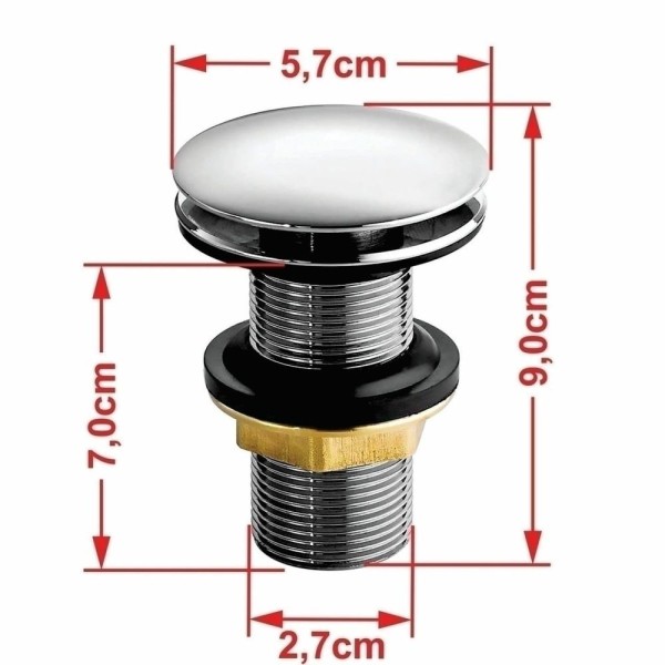 Encontraproduto.com.br - Kit Cuba Ro36 Cross Com Torneira Luxo E Válvula Click Com Sifão E Flexível Amarelo