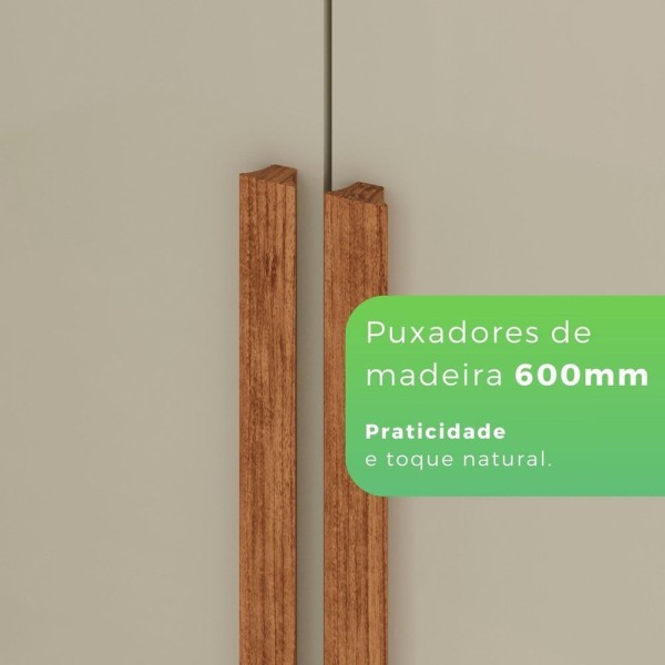 Encontraproduto.com.br - Guarda-roupa 6 Portas 4 Gavetas Sevilha Prime Cinamomo-off-cinamomo