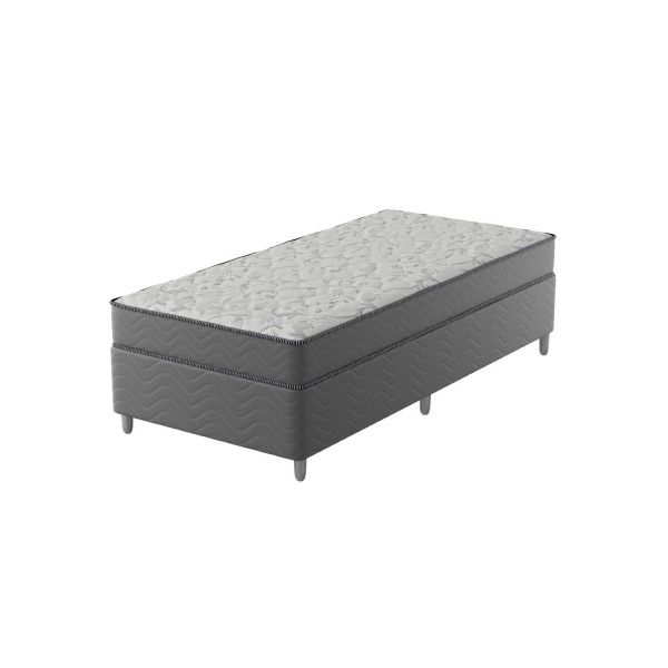 Encontraproduto.com.br - Cama Box Solteiro D33 Of 108x198x0,42 Cinza-branco