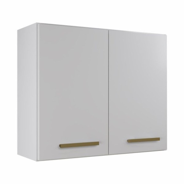 Encontraproduto.com.br - Conjunto Balcão Para Cooktop 5 Bocas Aéreo 2 Portas E 1 Aéreo Basculante Branco