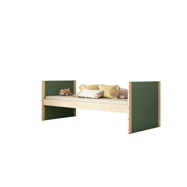 Encontraproduto.com.br - Cama Solteiro Com Elevação Garden Casatema Verde-natural