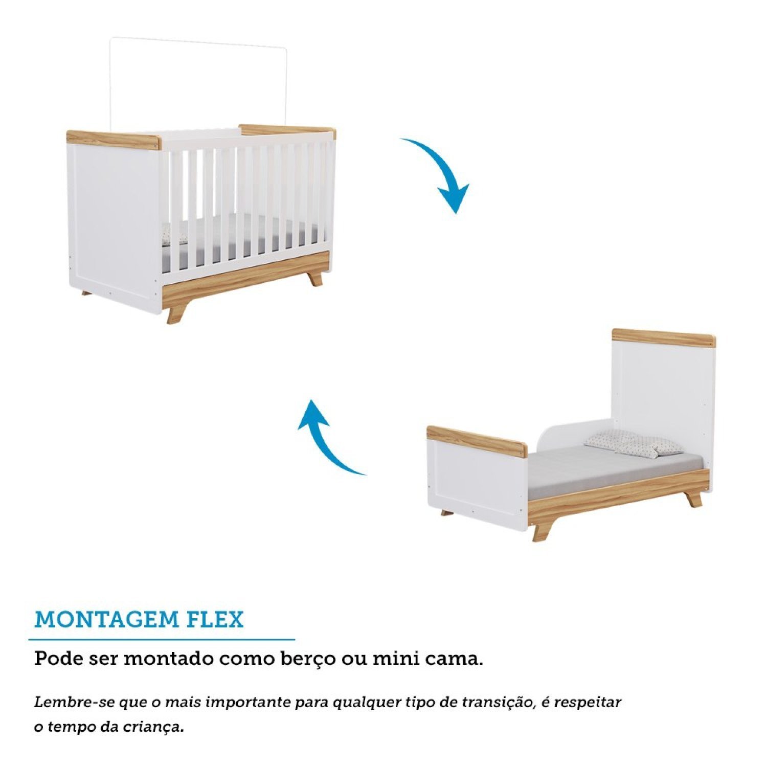 Encontraproduto.com.br - Quarto de Bebê com Cômoda e Berço 100% Mdf Jolie Retrô Espresso Móveis Branco Brilho/Amêndoa
