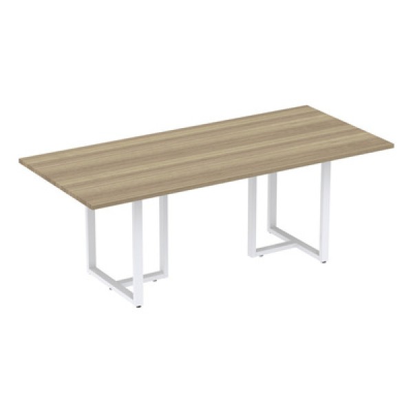 Encontraproduto.com.br - Mesa Reunião 320cm X 120cm Mrcpb3212 Grafito-branco