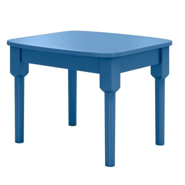 Encontraproduto.com.br - Mesa Infantil com 2 cadeiras Mariah Madeira Maciça e Laca Casatema Azul Zimbro/Menta