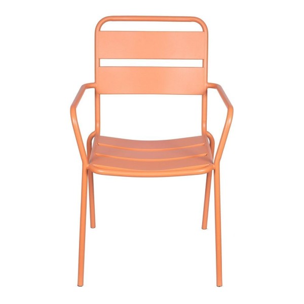 Encontraproduto.com.br - Cadeira Bora Com Braço Jardim E Varanda Laranja