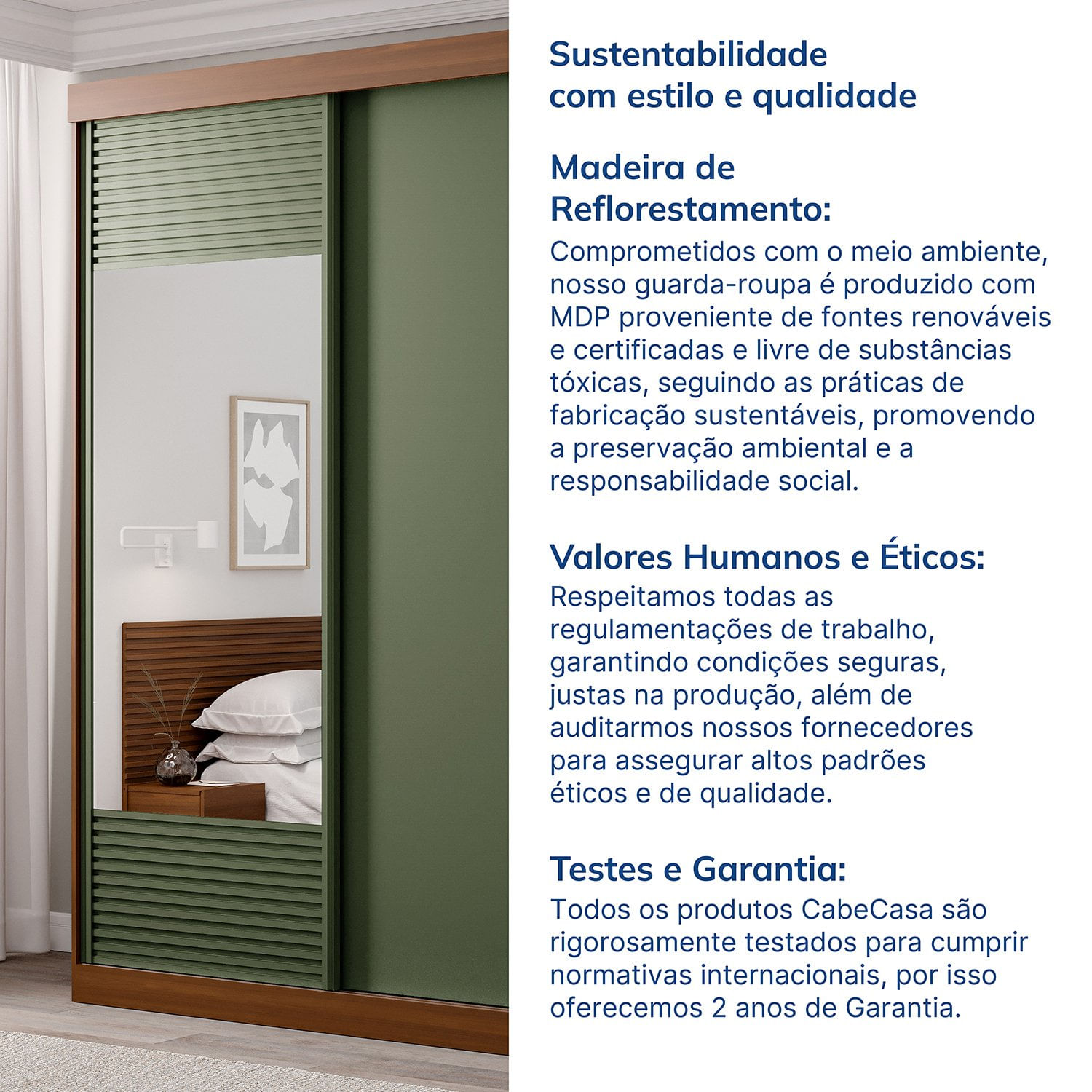 Encontraproduto.com.br - Guarda-roupa Solteiro 2 Portas 1 Porta Com Espelho Samambaia Cabecasa Madeiramadeira Freijó-verde
