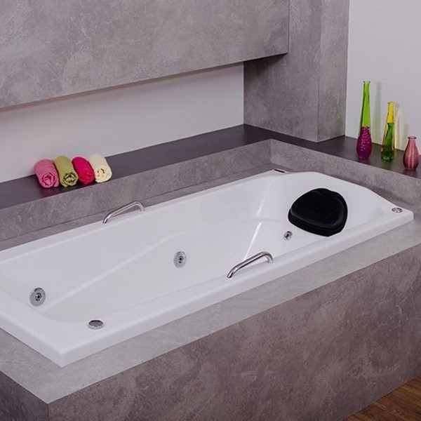 Banheira De Hidromassagem Bella Em Gel Coat Gran Luxo 140cm - Sem Aquecedor - Volume Ideal 110 Litro Branco