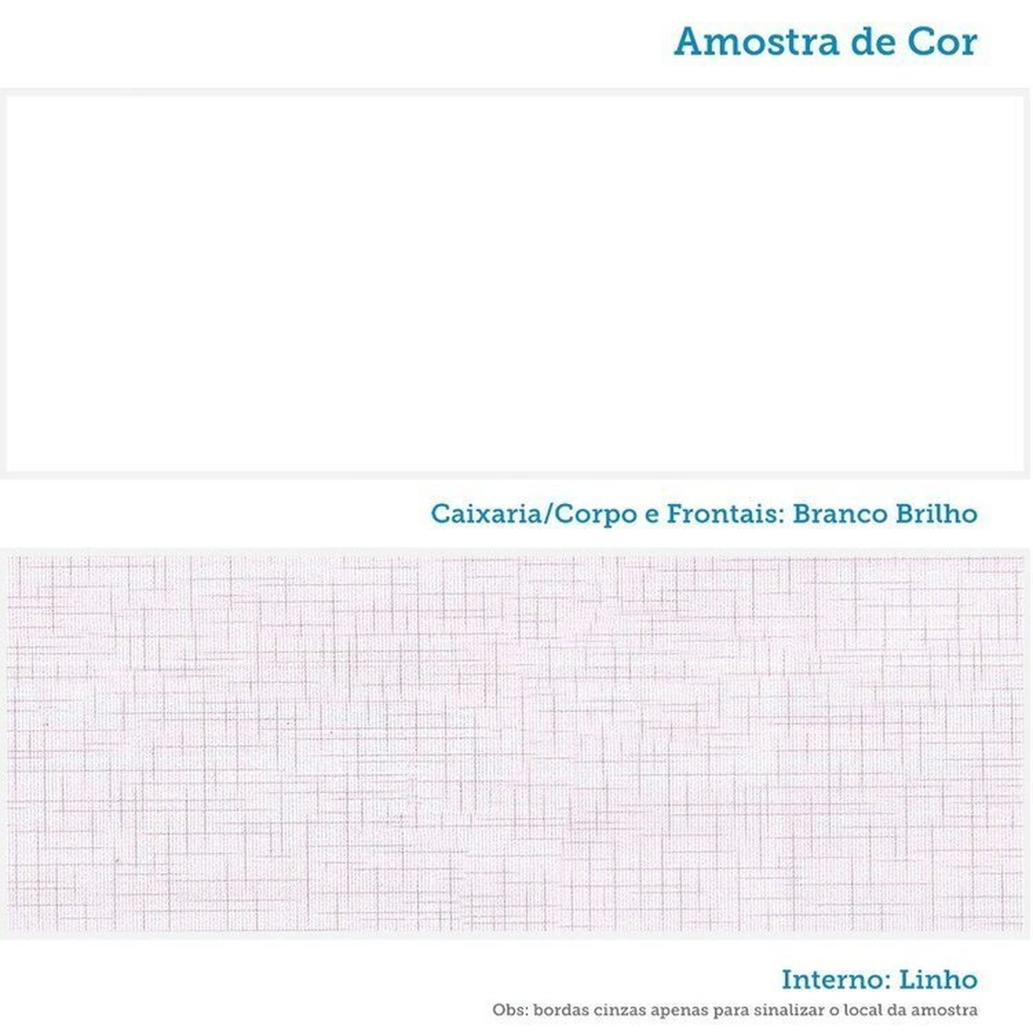 Encontraproduto.com.br - Quarto de Bebê com Berço Mini Cama e Guarda Roupa com Janela Maya Clássico Espresso Móveis Branco Brilho