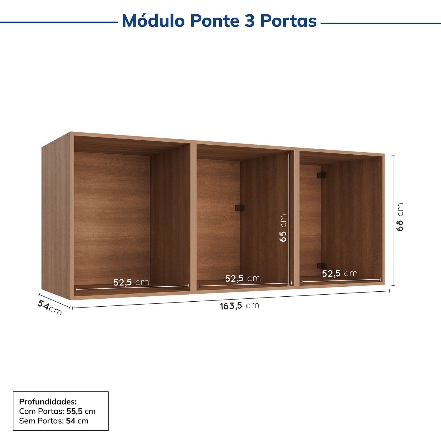 Encontraproduto.com.br - Guarda-roupa Modulado 7 Portas 4 Peças Hera Cabecasa Madeiramadeira Louro/Cinza
