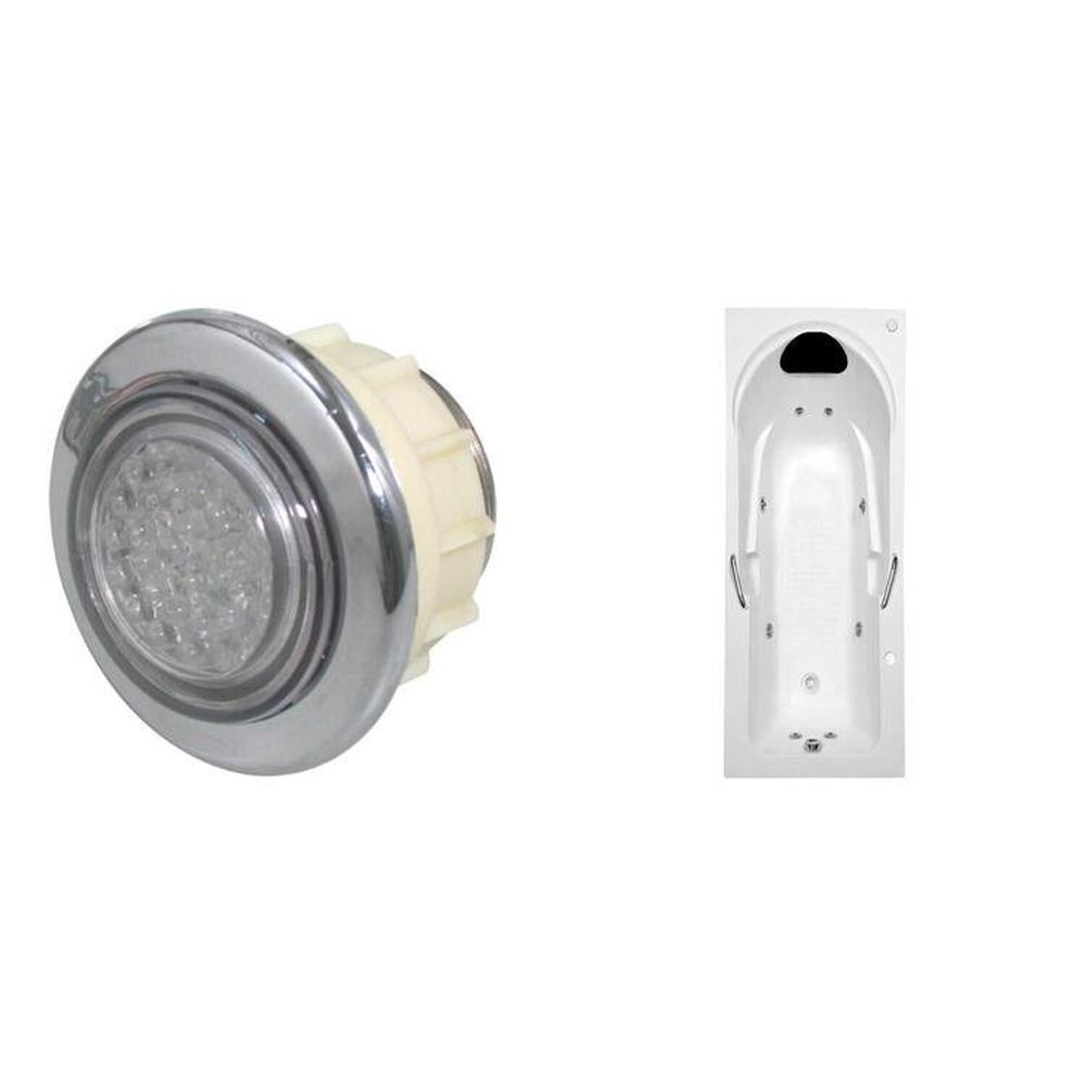 Banheira De Hidromassagem Capri Em Gel P5 - 110v - Sem Aquecedor E Cromoterapia Branco