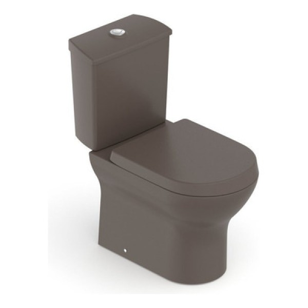 Encontraproduto.com.br - Kit 5 Vaso Sanitários Com Caixa Acoplada E Assento Soft Close Nexo Roca Café Fosco