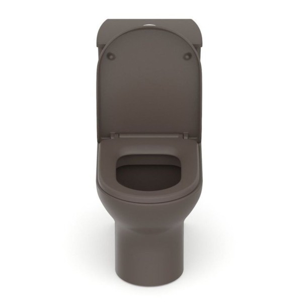 Encontraproduto.com.br - Kit 5 Vaso Sanitários Com Caixa Acoplada E Assento Soft Close Nexo Roca Café Fosco