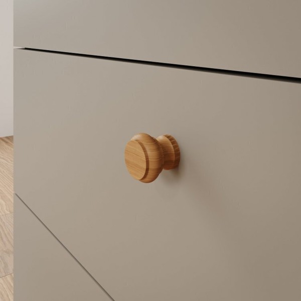 Encontraproduto.com.br - Quarto de Bebê Berço e Cômoda 3 Gavetas 1 Porta e Guarda-Roupa 4 Portas 4 Gavetas Happy Espresso Móveis Fendi/Nature