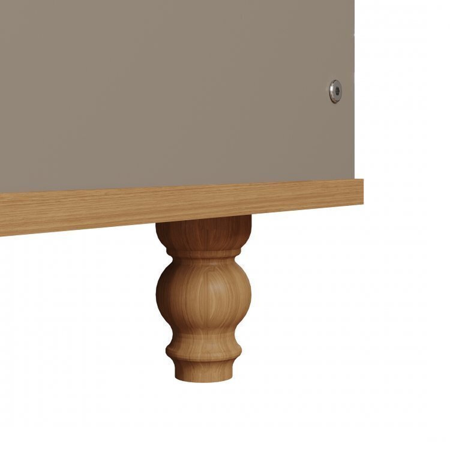 Encontraproduto.com.br - Quarto de Bebê Berço e Guarda-roupa 4 Portas 4 Gavetas Happy Espresso Móveis Fendi/Nature