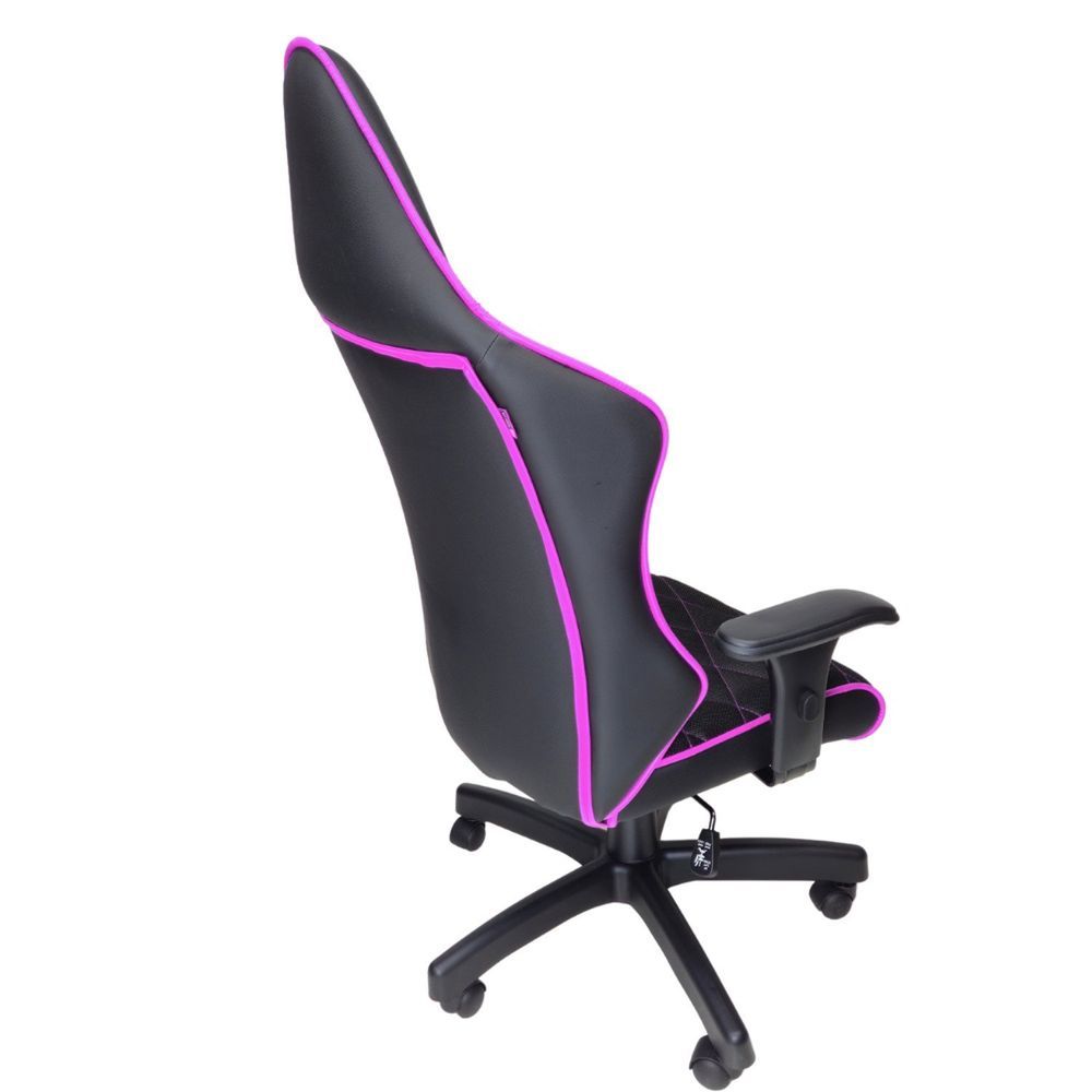 Encontraproduto.com.br - Cadeira Para Escritório Gamer 126cm X 66cm X 46cm Rosa