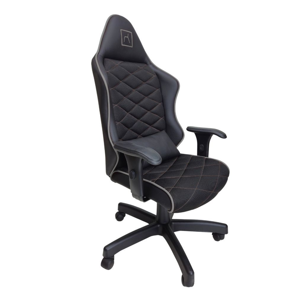 Cadeira Para Escritório Gamer 126cm X 66cm X 46cm Cinza