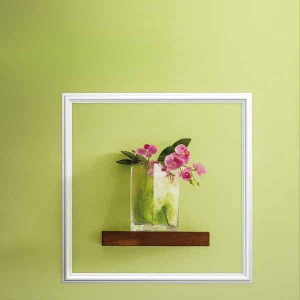 Encontraproduto.com.br - Kit Com 5 Barras Roda Meio Hd Cw10 Perfil De Poliestireno Homestar 10m Branco