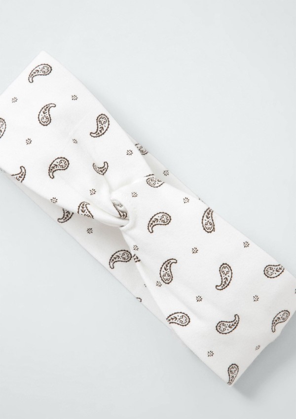 Encontraproduto.com.br - Faixa De Cabelo Infantil Com Detalhe Em Nó Poá Hering Kids