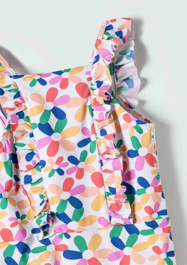 Encontraproduto.com.br - Maiô Infantil Com Babados - Rosa
