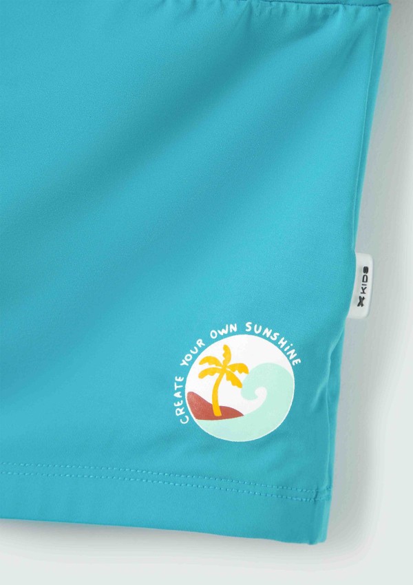 Encontraproduto.com.br - Sunga Infantil Boxer Com Estampa - Azul