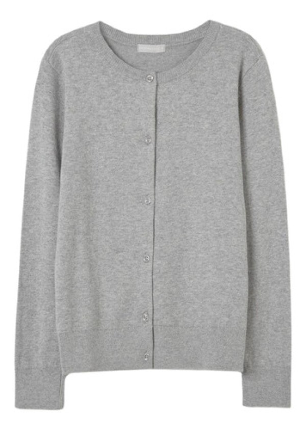 Cardigan Infantil Menina Em Tricô - Cinza