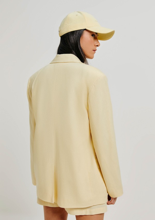 Encontraproduto.com.br - Blazer Feminino Regular Com Linho Hering