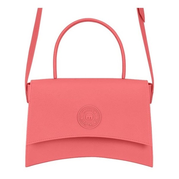 Encontraproduto.com.br - Bolsa Moleca Transversal Meia Lua Alça Pvc Coral Único