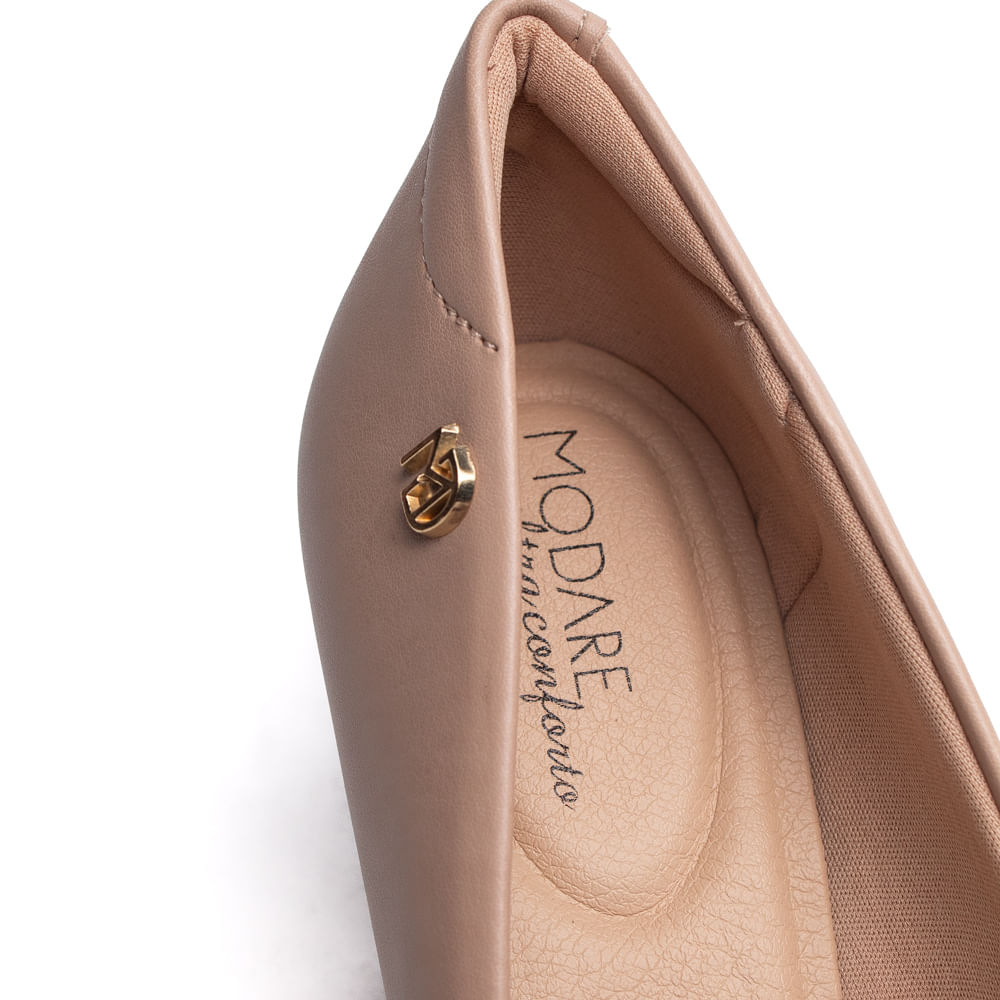 Encontraproduto.com.br - Scarpin Feminino Modare com Salto Médio Bege