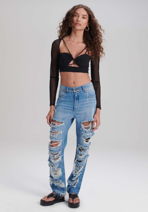 Encontraproduto.com.br - Calça Jeans Reta High