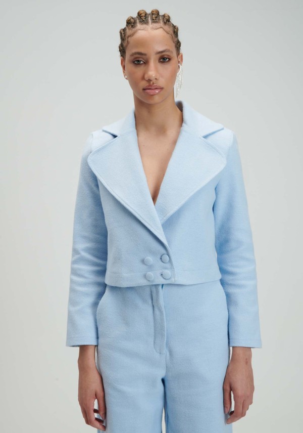 Encontraproduto.com.br - Blazer Curto com Transpasse