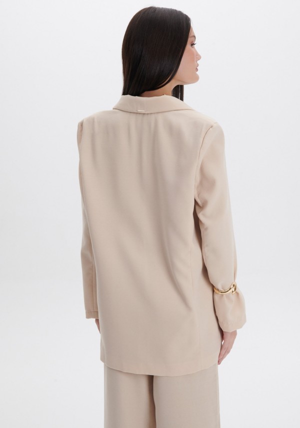 Encontraproduto.com.br - Blazer Alongado com Botões