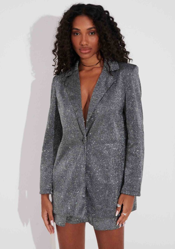 Encontraproduto.com.br - Blazer Alongado Lurex