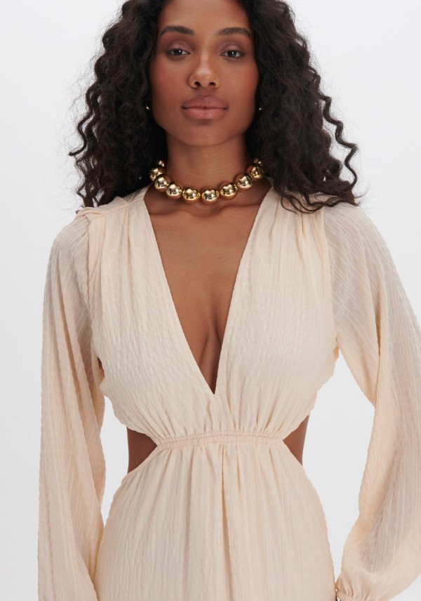 Encontraproduto.com.br - Vestido Longo com Cut Out