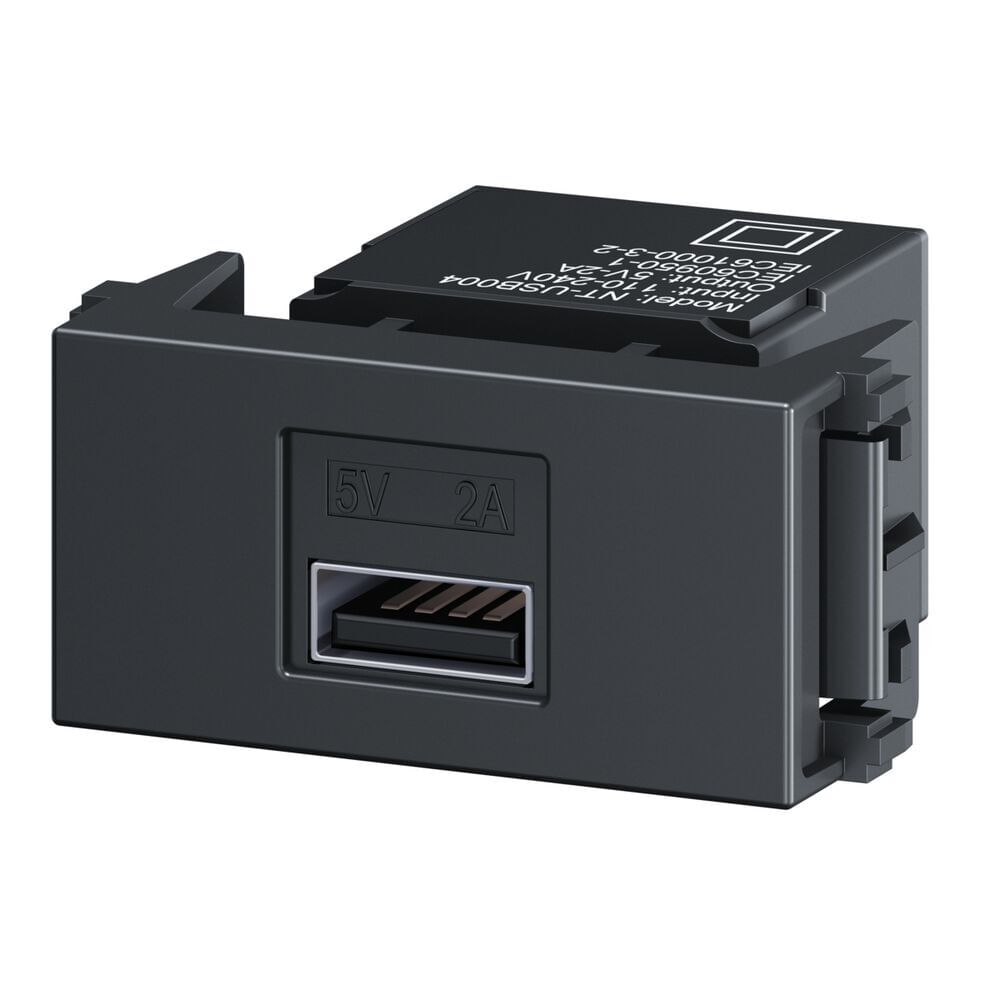 Encontraproduto.com.br - Módulo Carregador USB-A 16037802 Preto Grafite Esatta Weg
