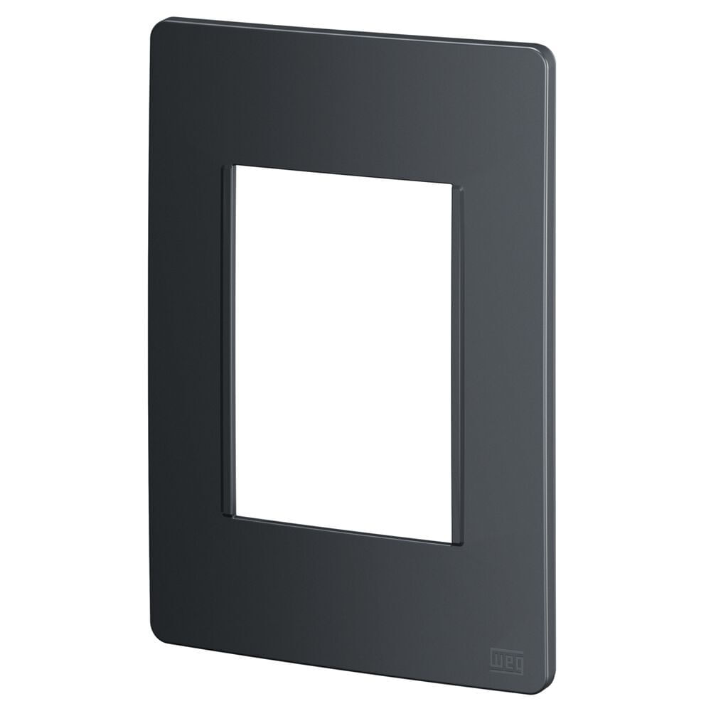 Encontraproduto.com.br - Placa 4X2 Para 3 Módulos 16037892 Preto Grafite Esatta Weg