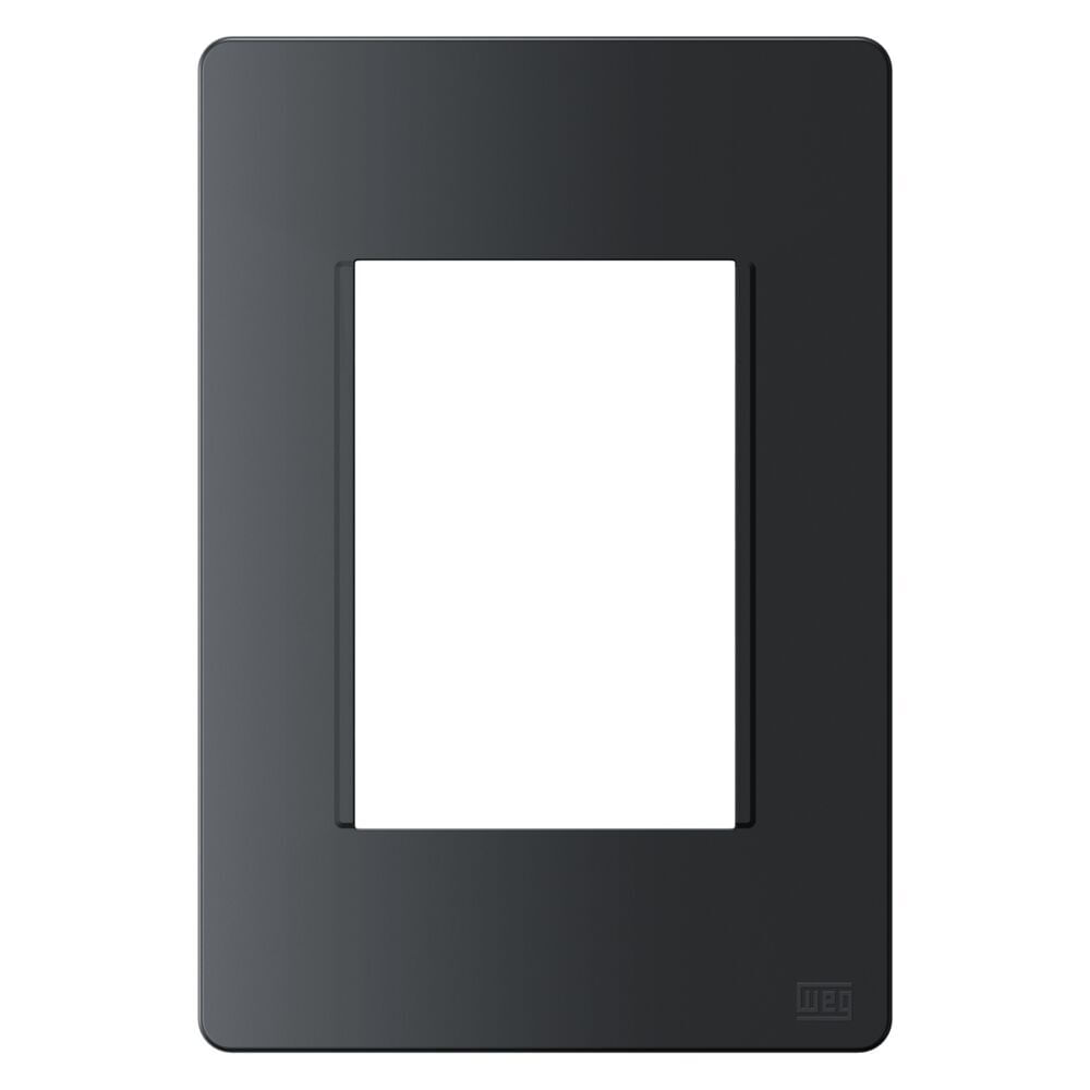 Encontraproduto.com.br - Placa 4X2 Para 3 Módulos 16037892 Preto Grafite Esatta Weg