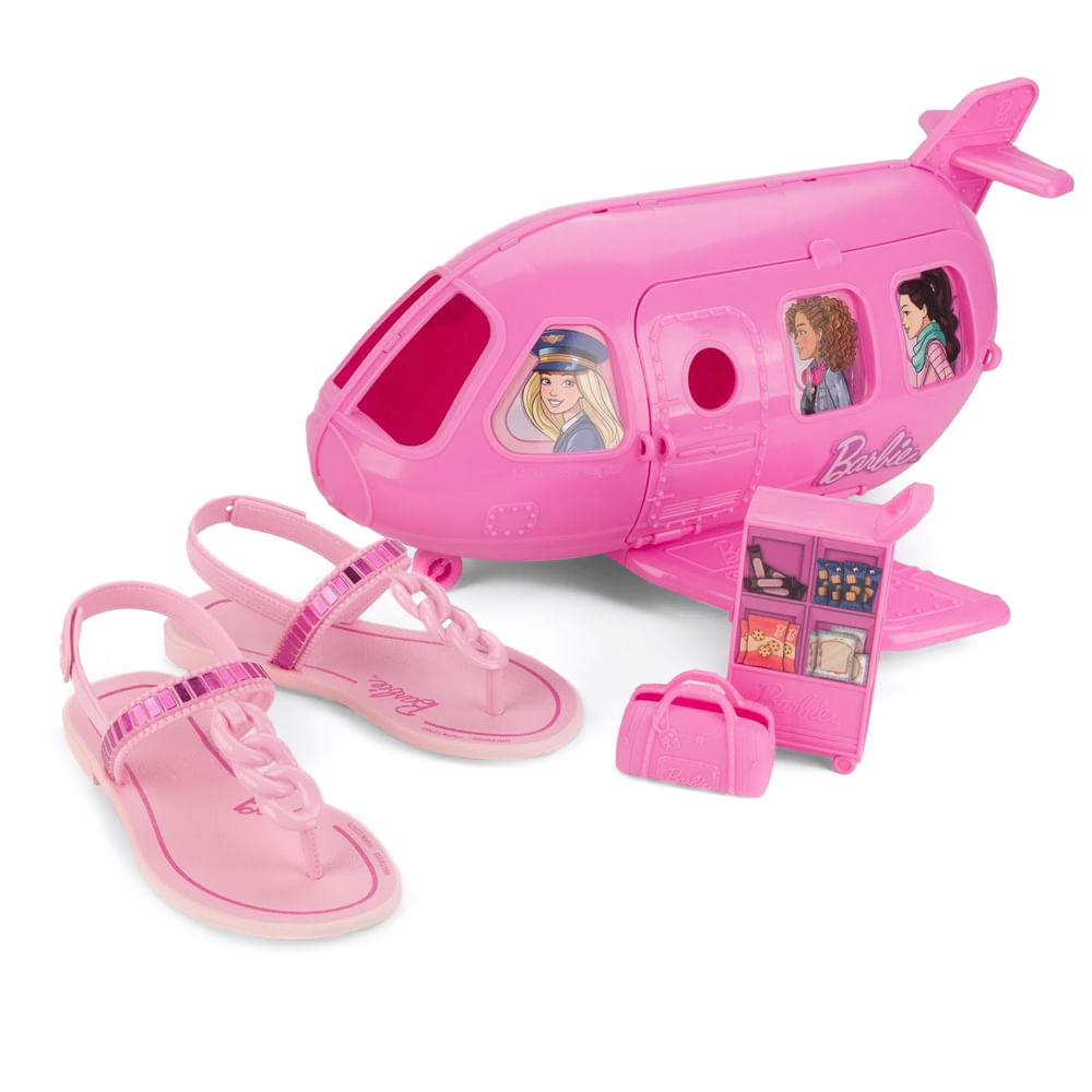 Encontraproduto.com.br - Sandália Grendene Infantil Barbie Flight - 22936-as820