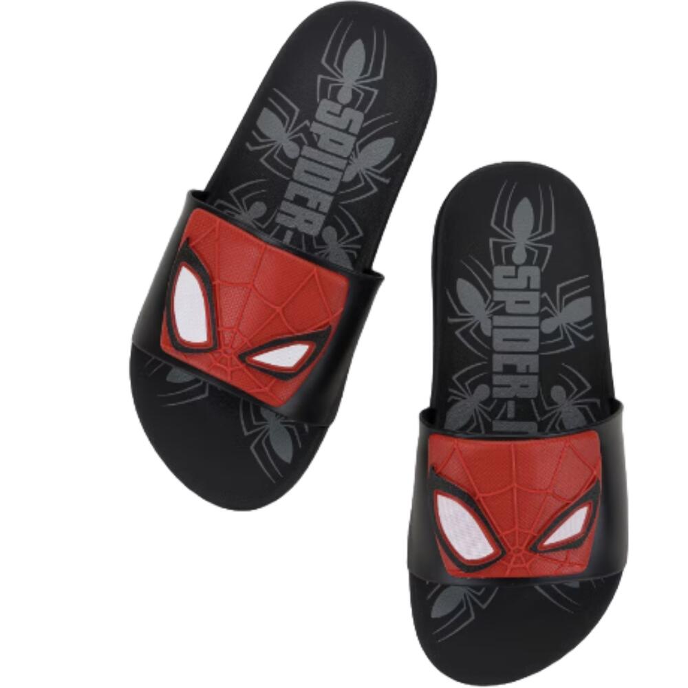 Encontraproduto.com.br - Chinelo Infantil Grendene Kids Slide Homem Aranha Preto