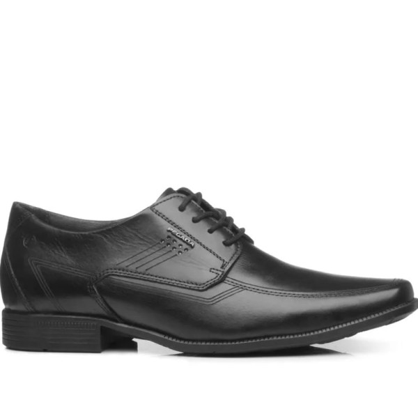 Encontraproduto.com.br - Sapato Social com Cadarço Pegada Preto Masculino