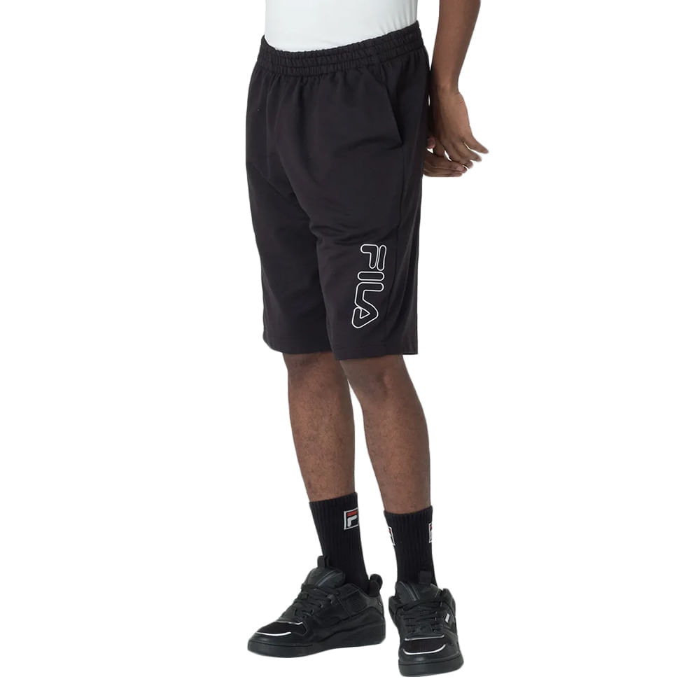 BERMUDA FILA PRACTICAL LOGO OUTLINE LIGHT MASCULINA