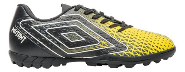 Chuteira Society N°38 Umbro Cannon Mutant Amarelo Preto Branco (MP)
