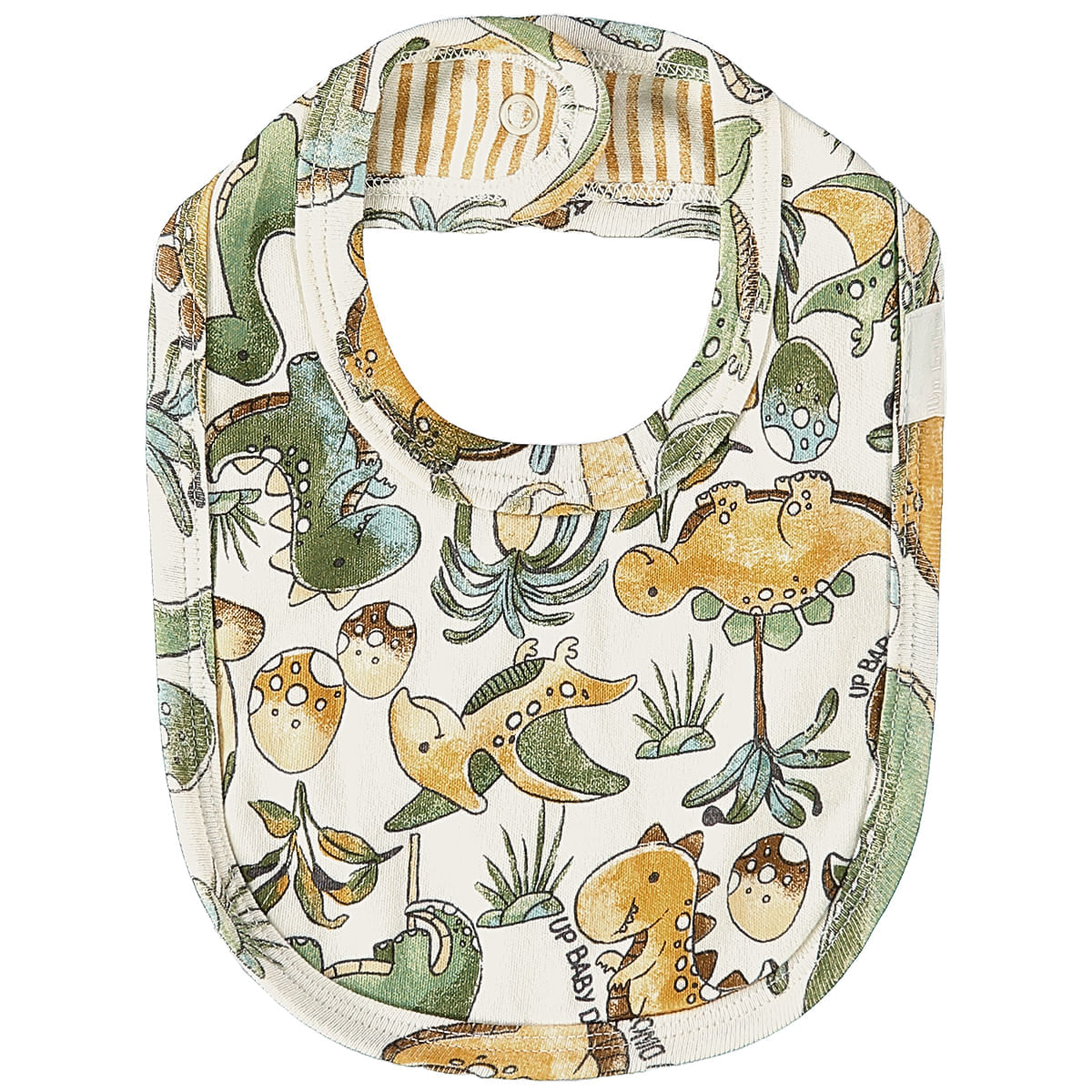Babador para bebê em suedine Dinossauro - Up Baby